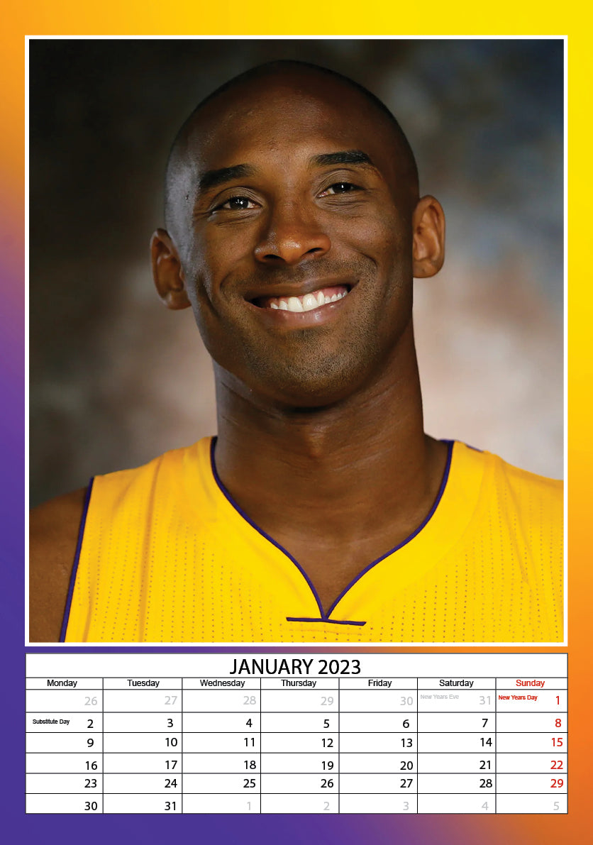 2023 Kobe Bryant - A3 Wall Calendar
