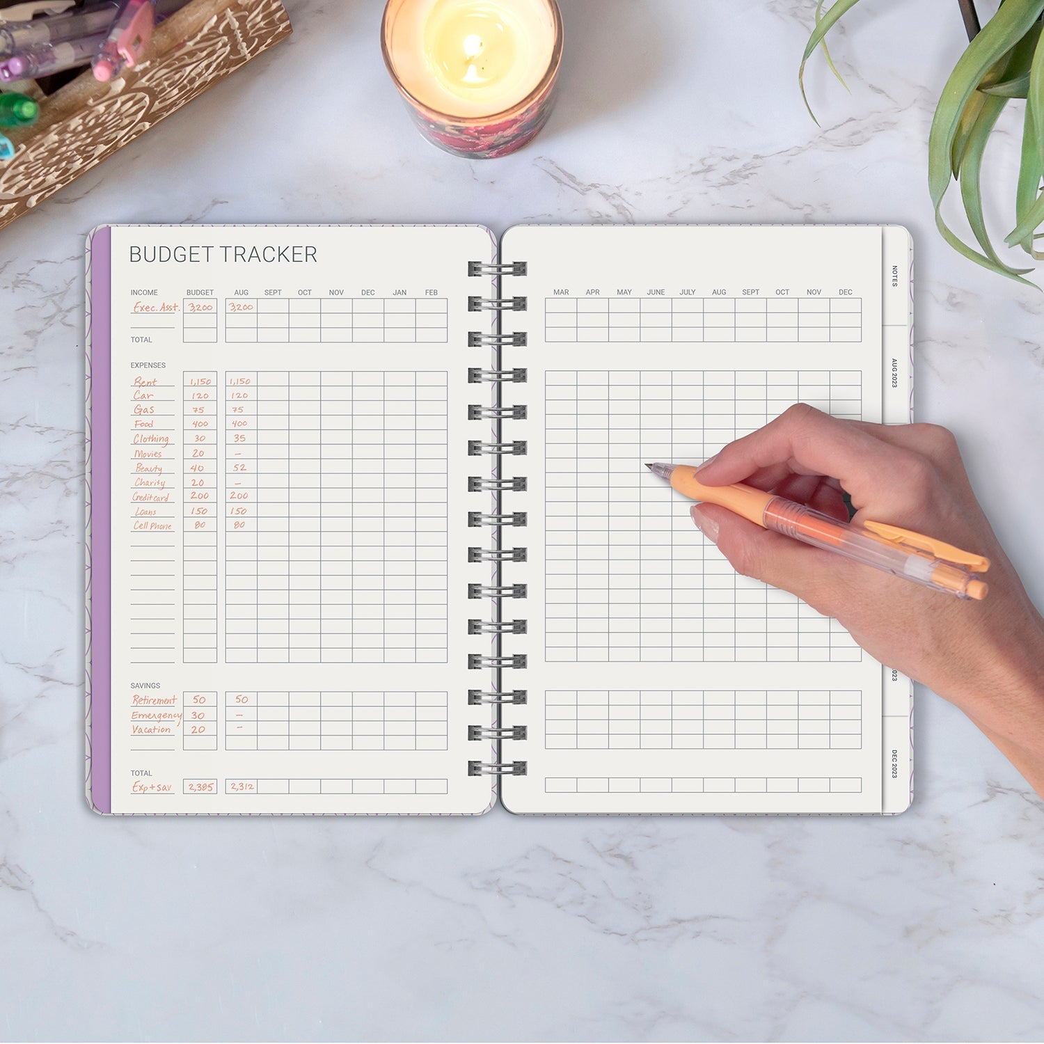 2024 Lilac - Agatha Monthly & Weekly Diary/Planner  SOLD OUT