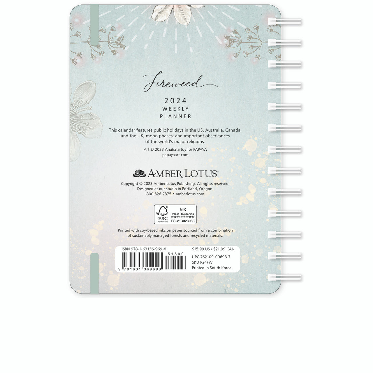 2024 FIREWEED - Weekly Diary/Planner