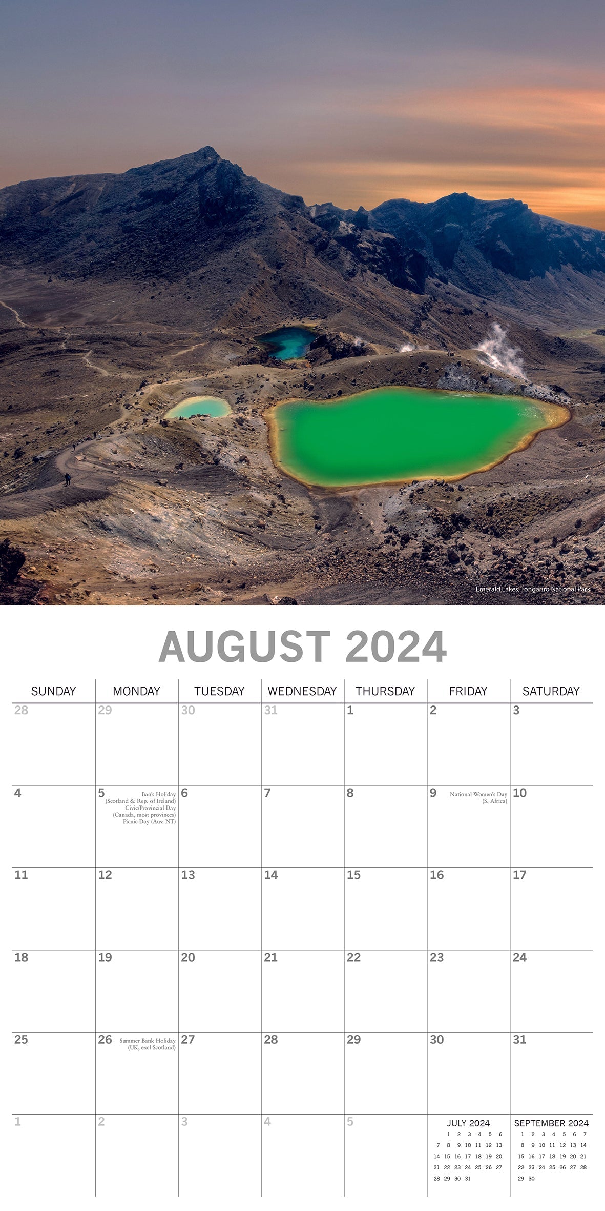 2024 New Zealand - Square Wall Calendar