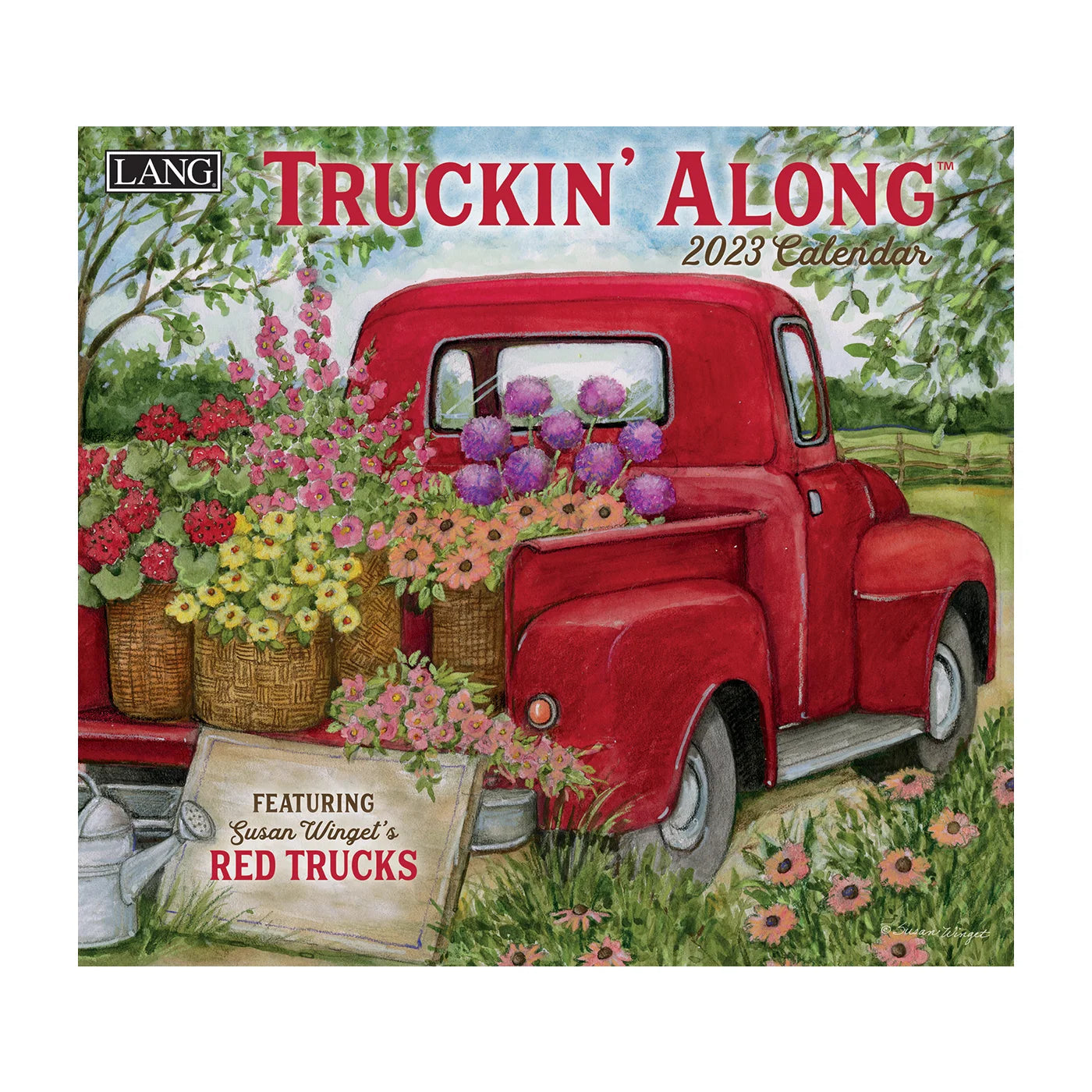 2023 LANG Truckin' Along by Susan Winget - Deluxe Wall Calendar
