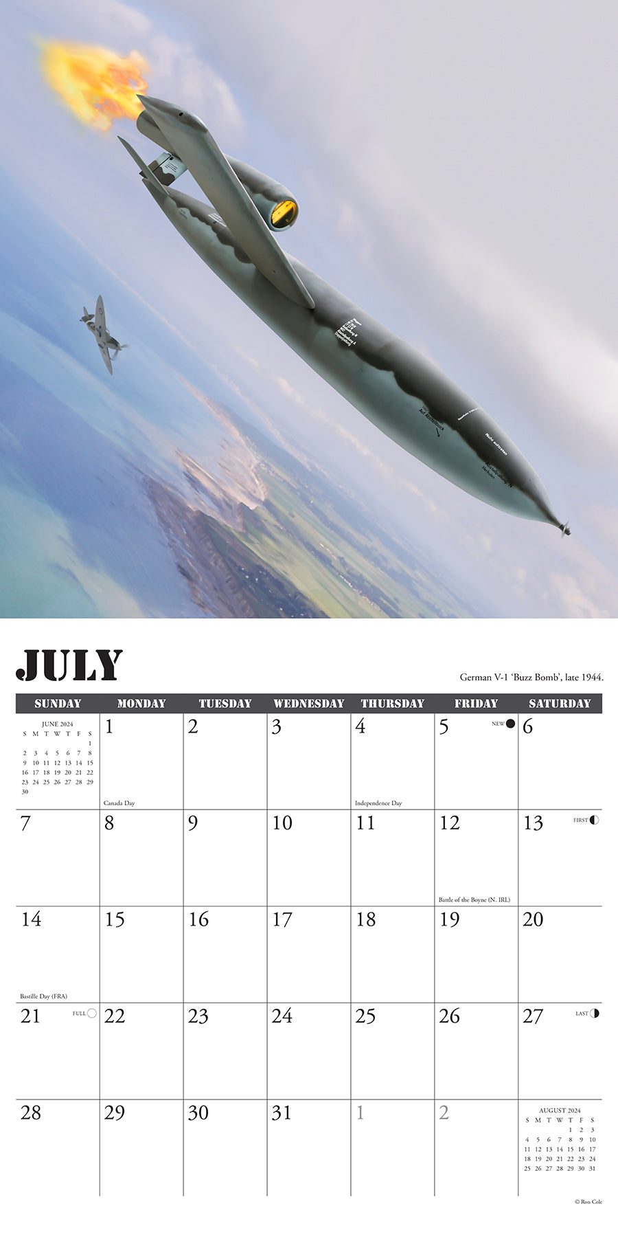 2024 Warbirds of WWII - Square Wall Calendar US