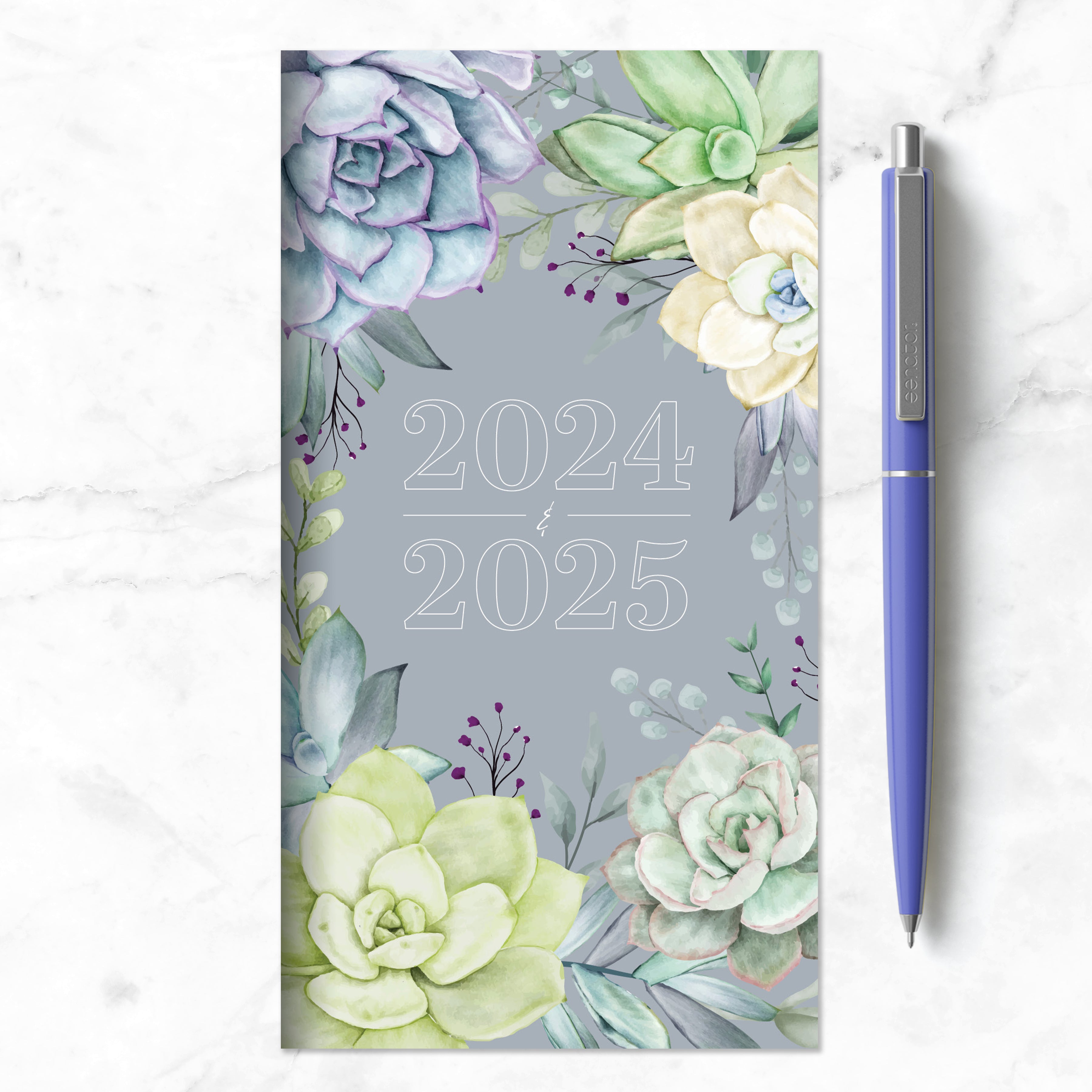 2024-2025 Succulent - Small Monthly Pocket Diary/Planner US