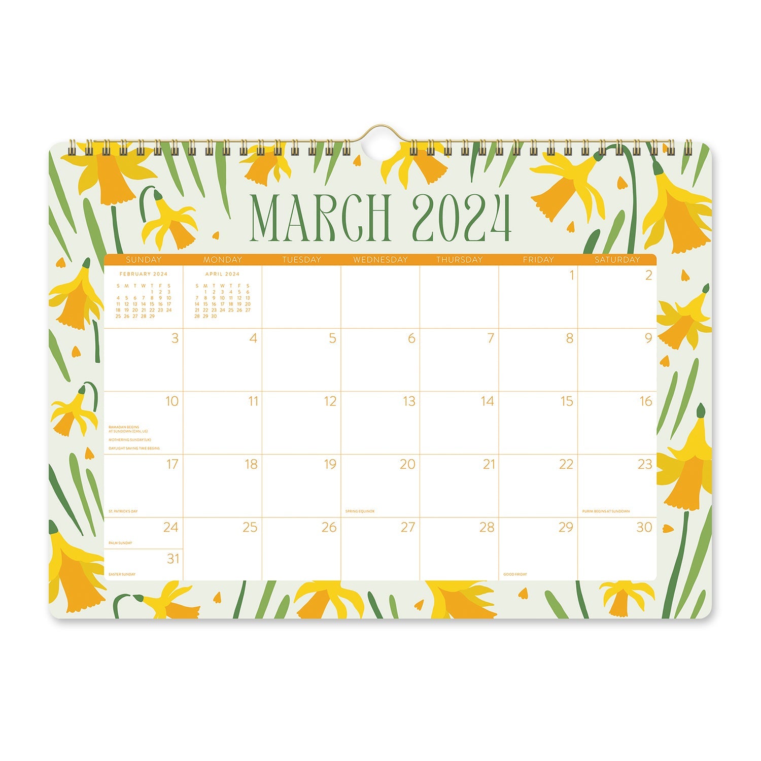 2024 Flower Market - Deluxe Wall Calendar