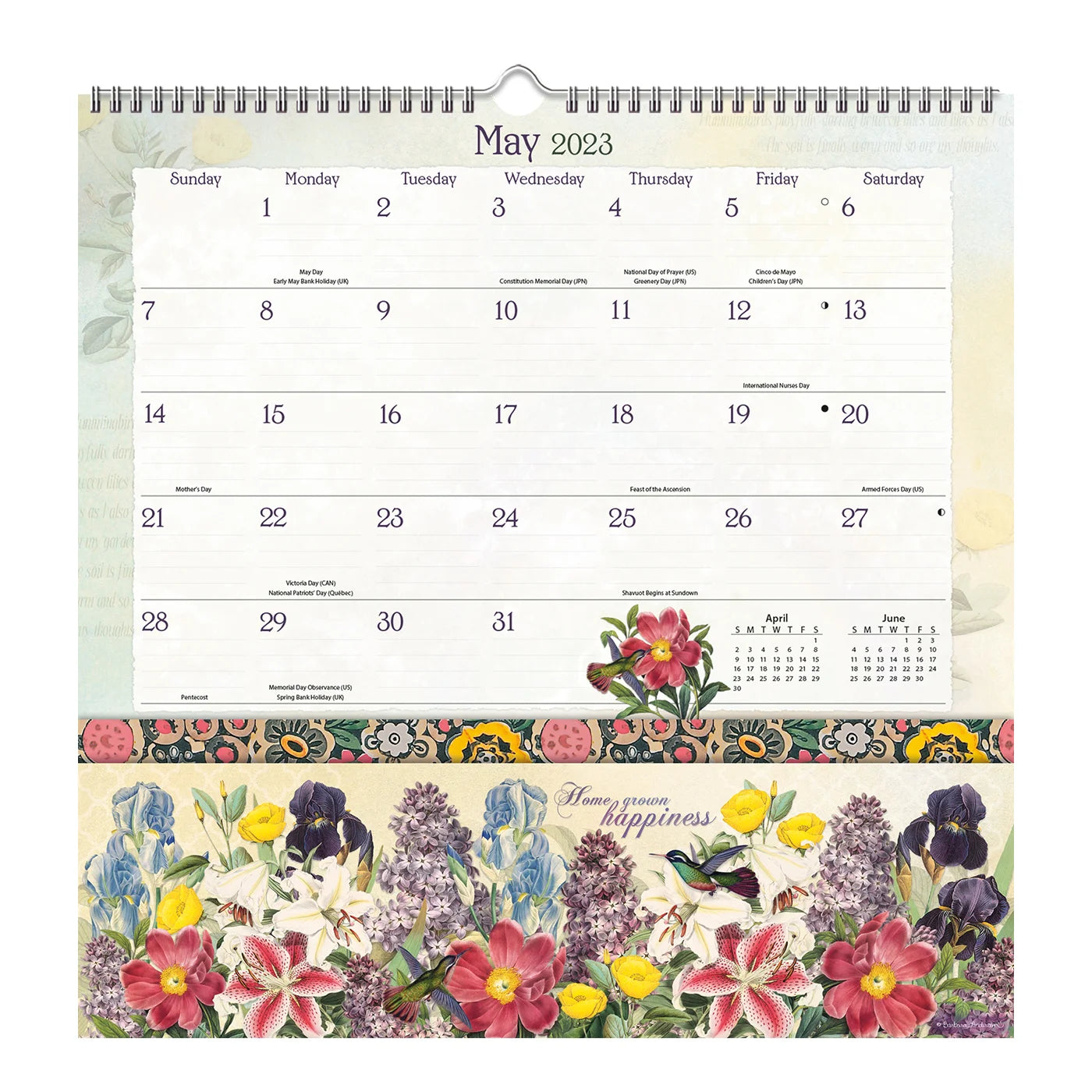 2023 LANG Botanical Gardens - Note Nook Square Wall Calendar