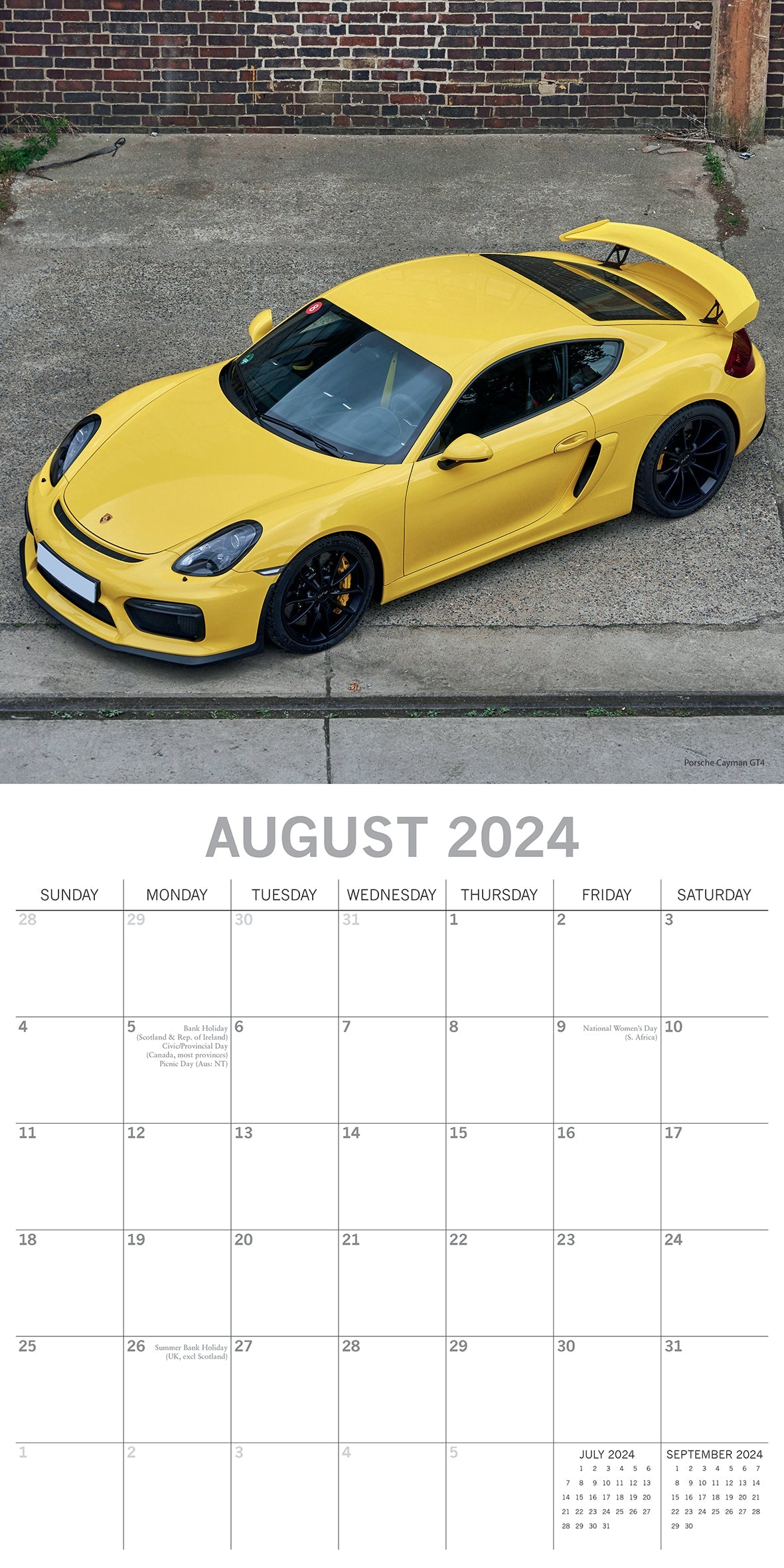 2024 Porsche - Square Wall Calendar