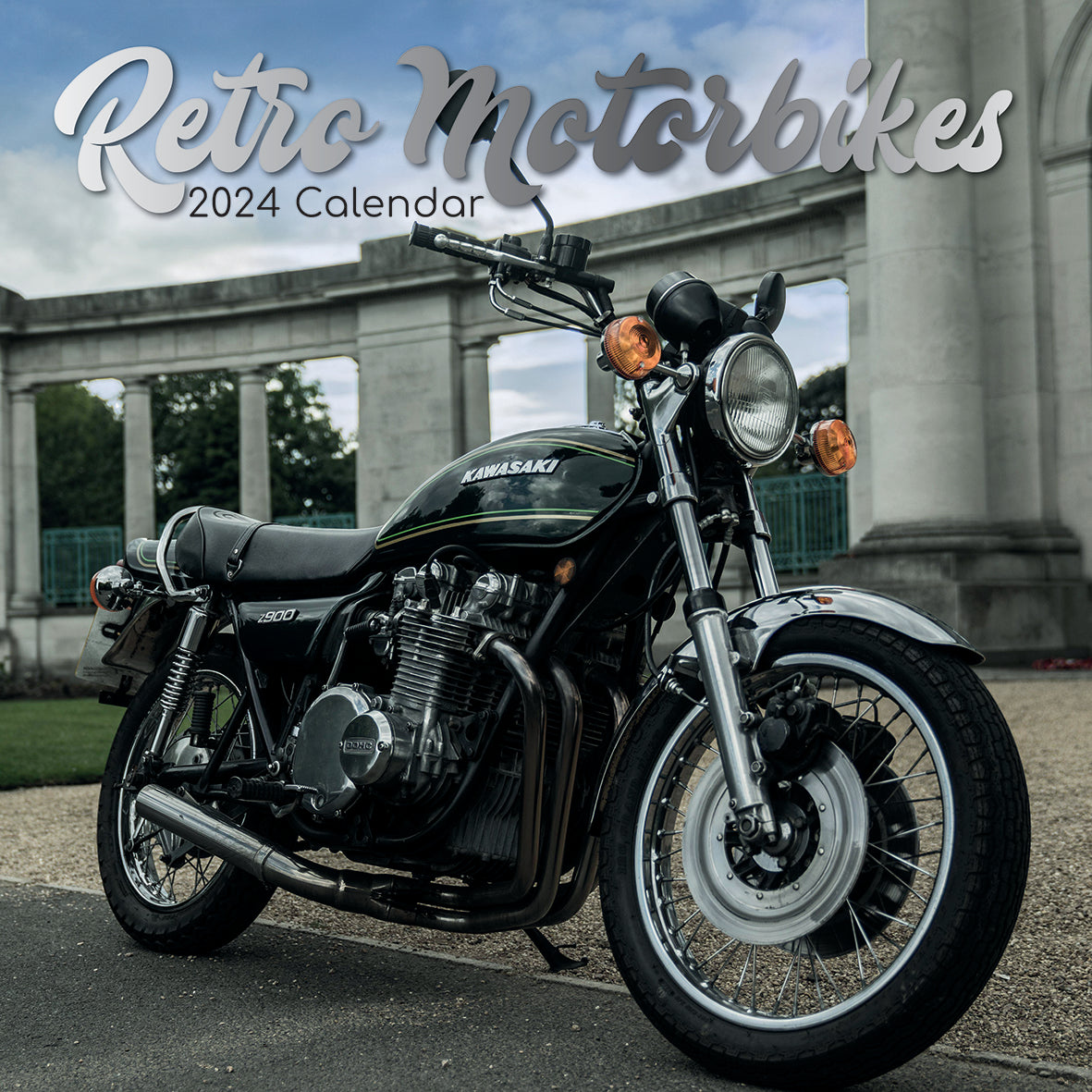 2024 Retro Motorbikes - Square Wall Calendar