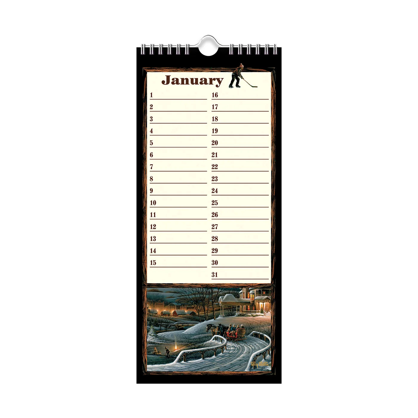 2023 LANG Terry Redlin - Perpetual Slim Wall Calendar