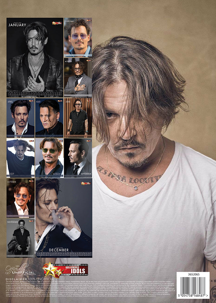 2023 Johnny Depp v2 - A3 Wall Calendar