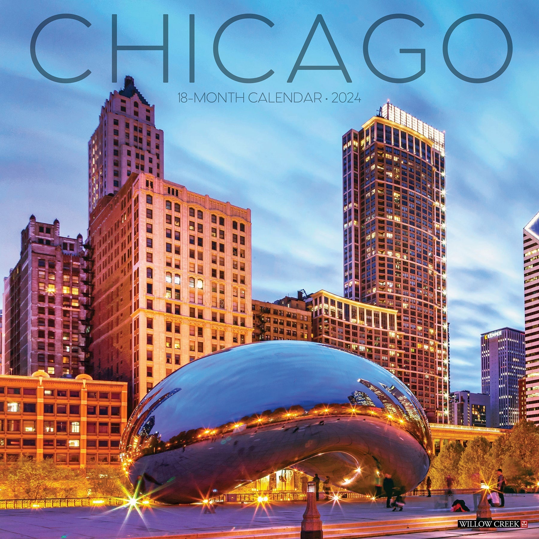 2024 Chicago (by Willow Creek) - Square Wall Calendar US