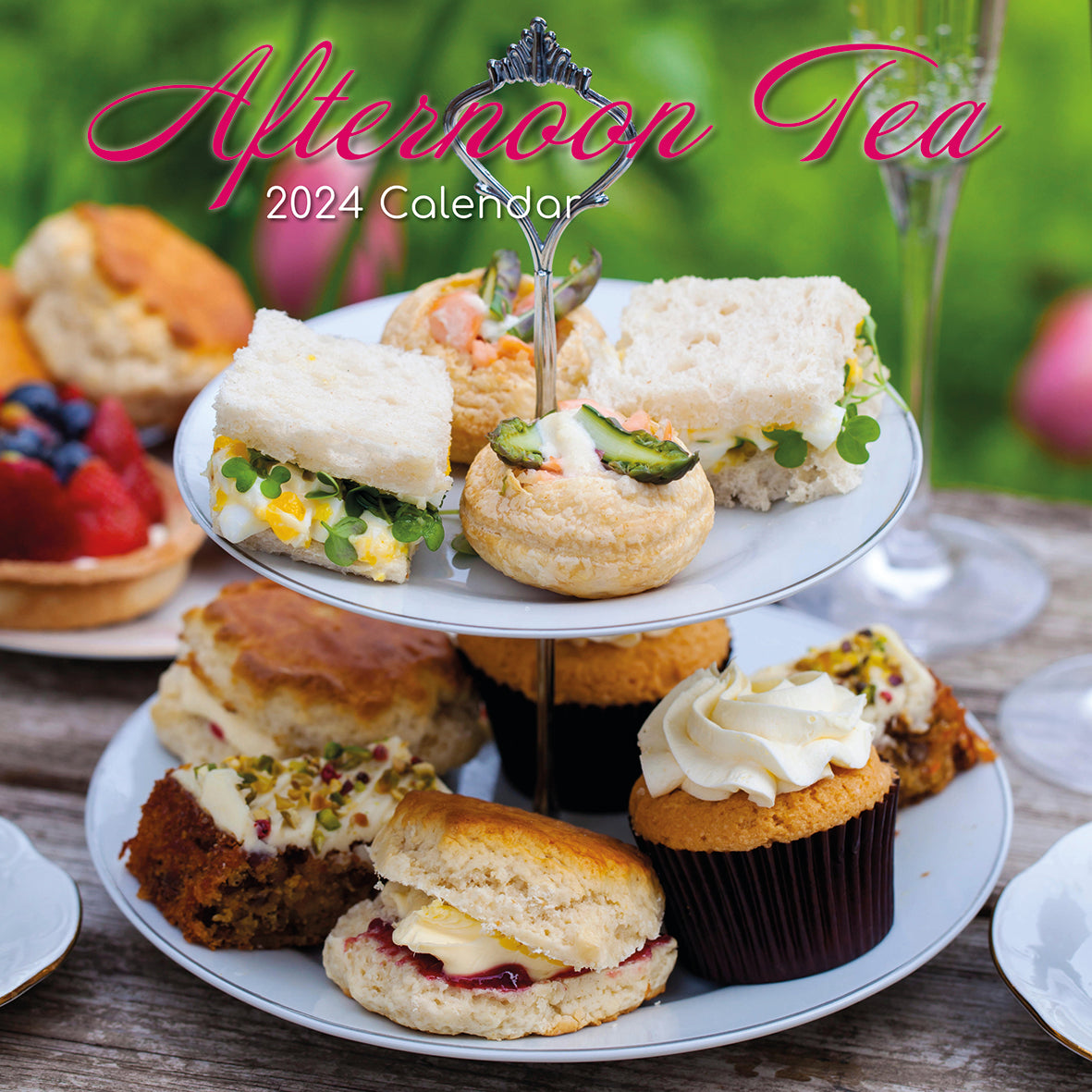 2024 Afternoon Tea - Square Wall Calendar