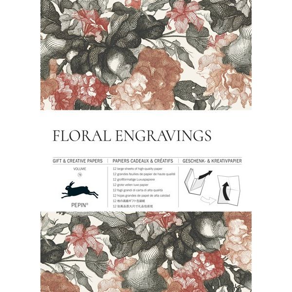 Floral Engravings - Gift and Creative Papers Book