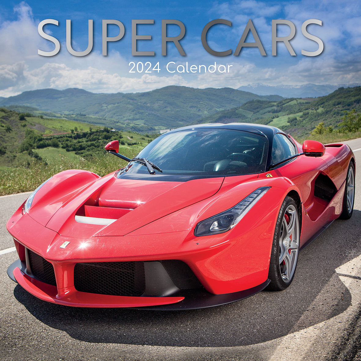 2024 Super Cars - Square Wall Calendar