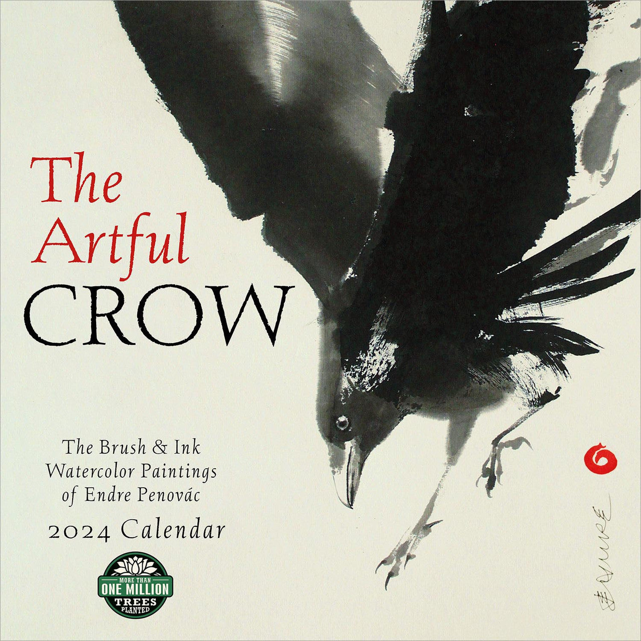 2024 The Artful Crow Square Wall Calendar Animals Wildlife   E14113b84881f5b9e509173728753a17 