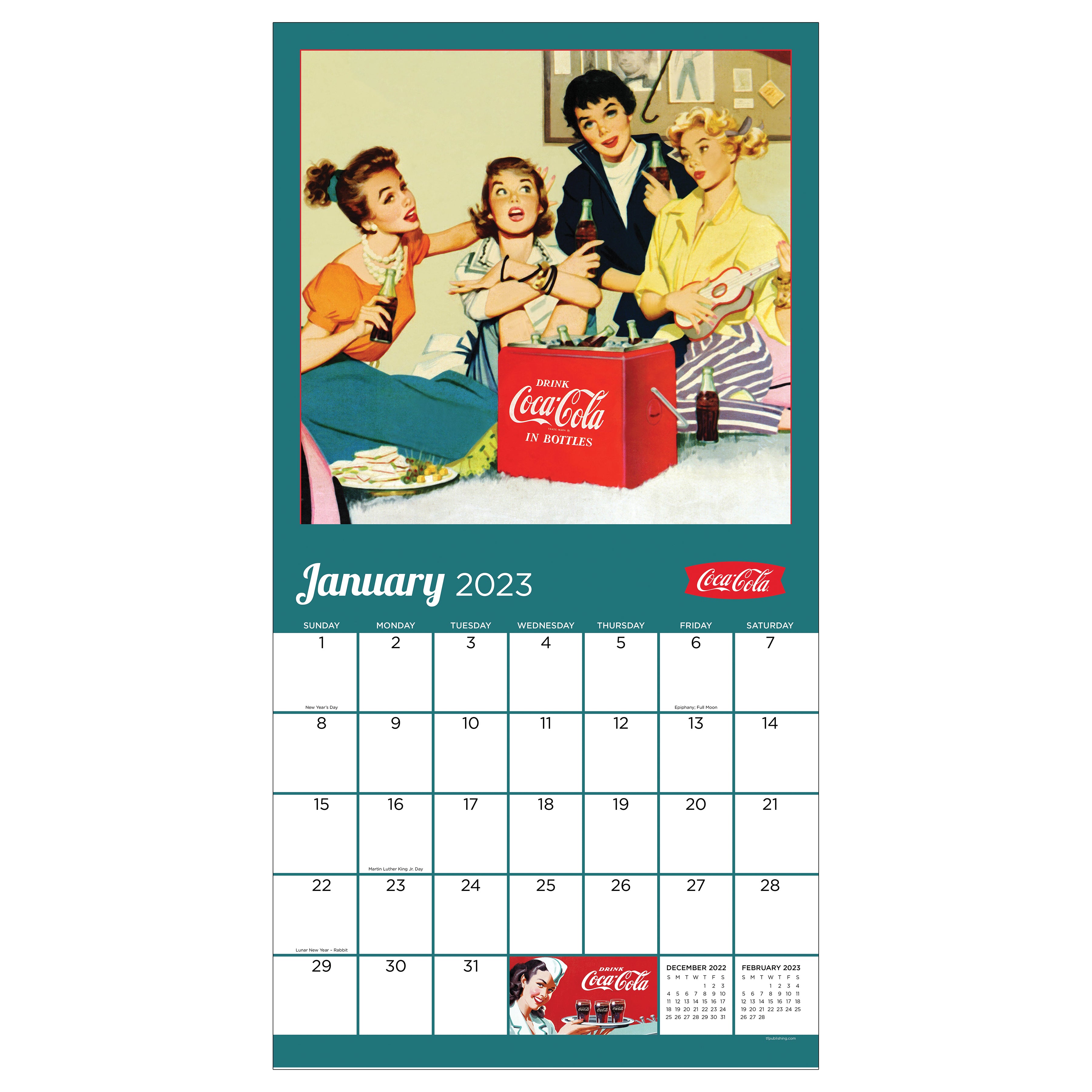 2023 Coca Cola: Nostalgia - Square Wall Calendar