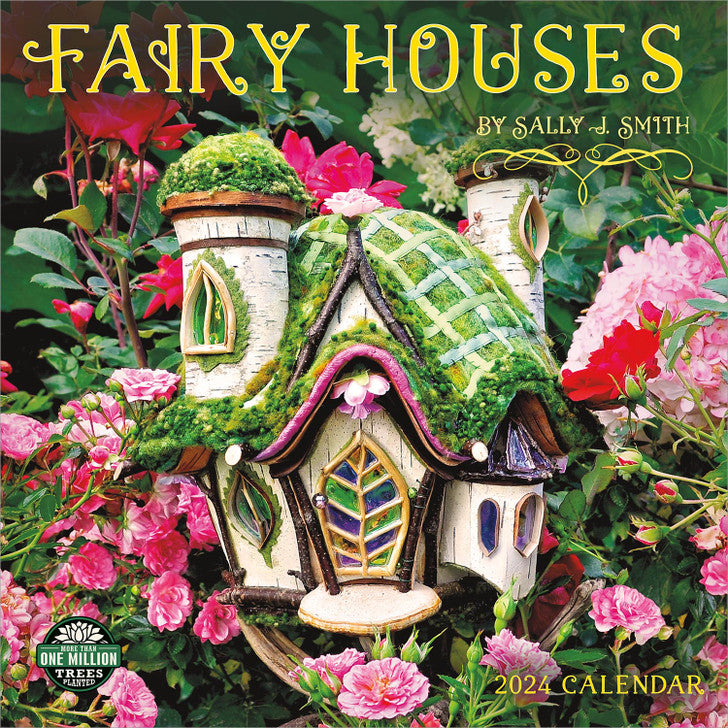 2024 Fairy Houses - Square Wall Calendar