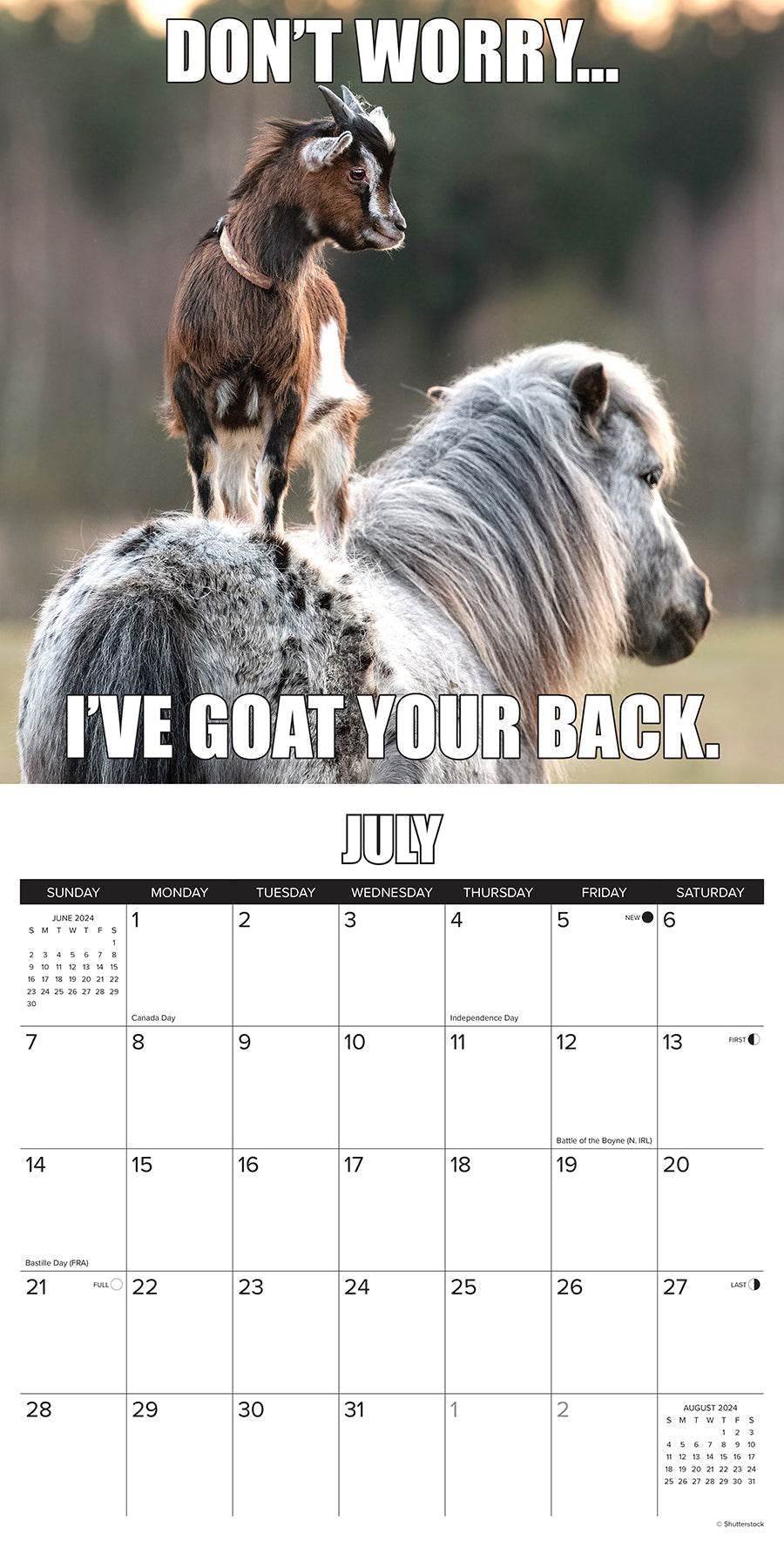 2024 You Goat This - Square Wall Calendar US