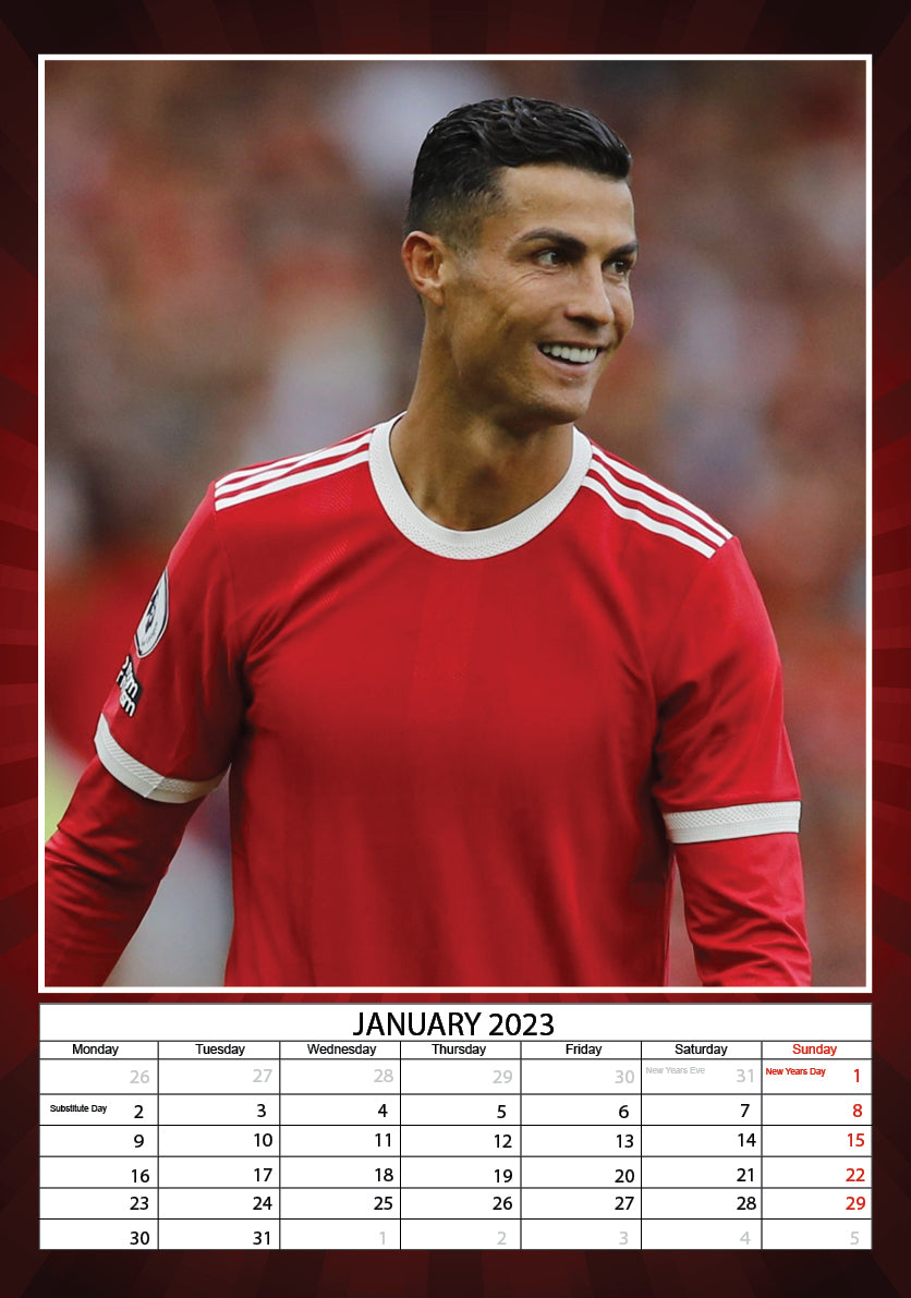 2023 Cristiano Ronaldo - A3 Wall Calendar