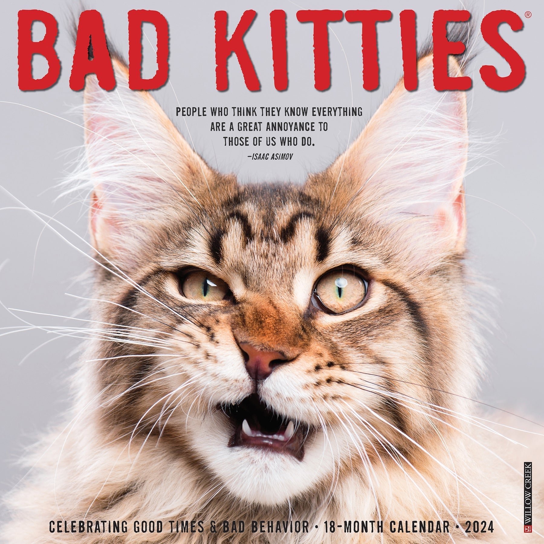 2024 Bad Kitties - Square Wall Calendar US