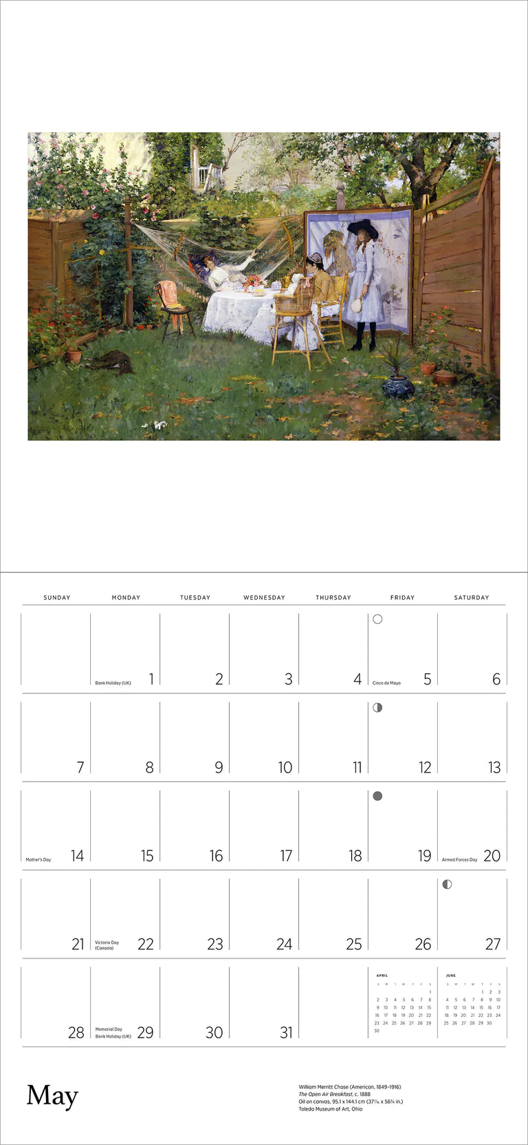 2023 Gardens Of The Impressionists - Square Wall Calendar