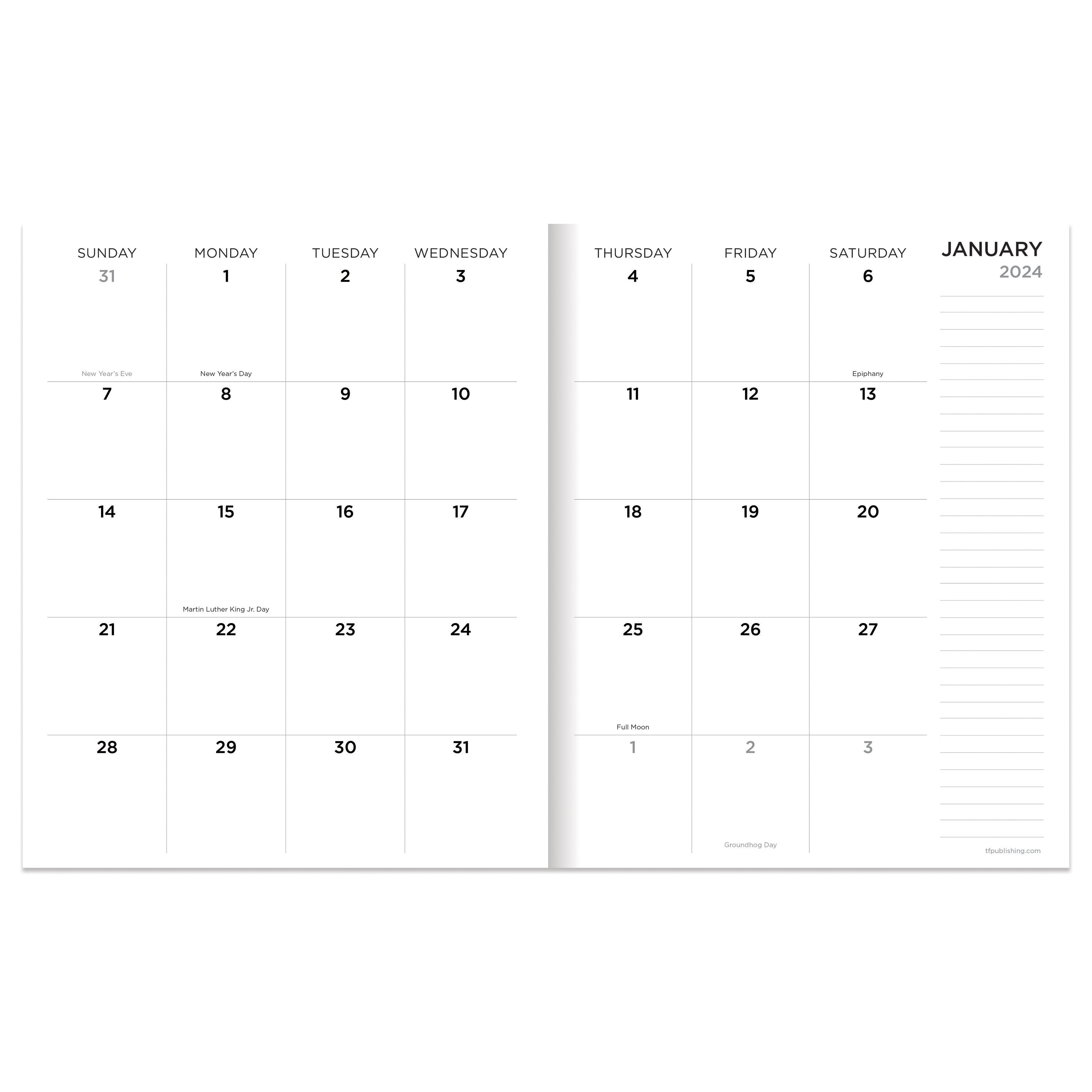 2024 Soapstone - Medium Monthly Diary/Planner US