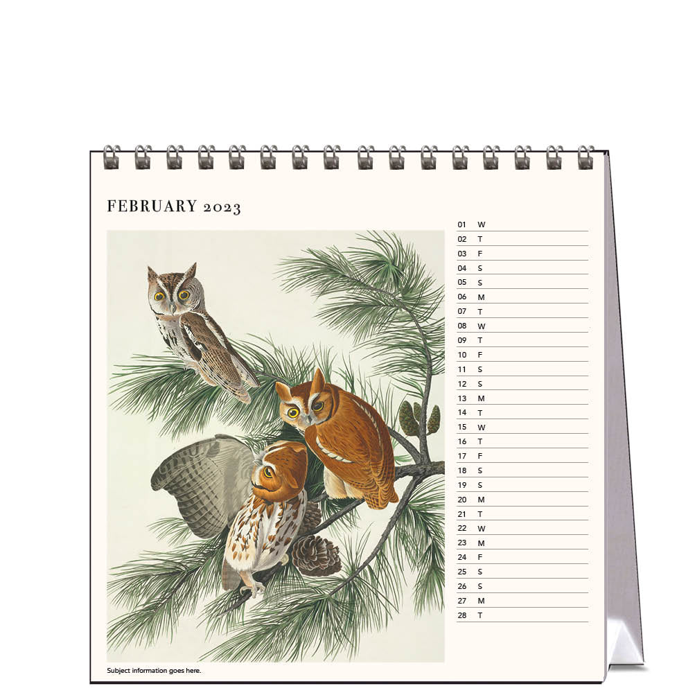 2023 Artful Owls - Desk Easel Calendar