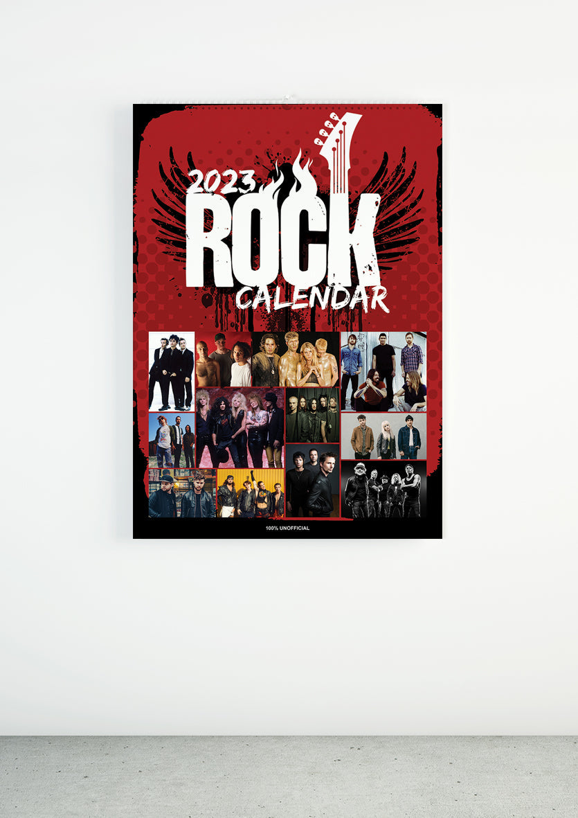 2023 Genre - Rock - A3 Wall Calendar