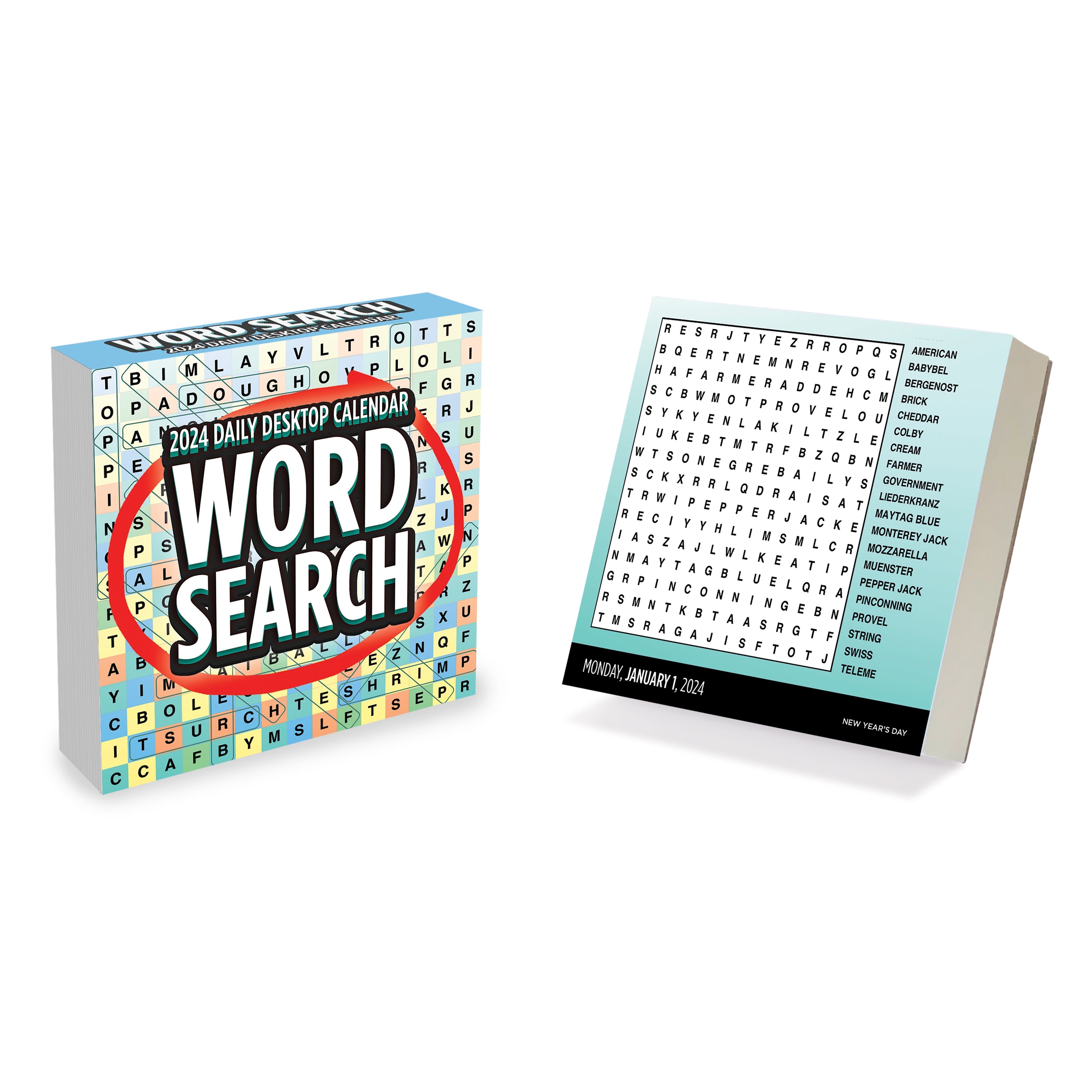 2024 Word Search Puzzles - Daily Boxed Page-A-Day Calendar US