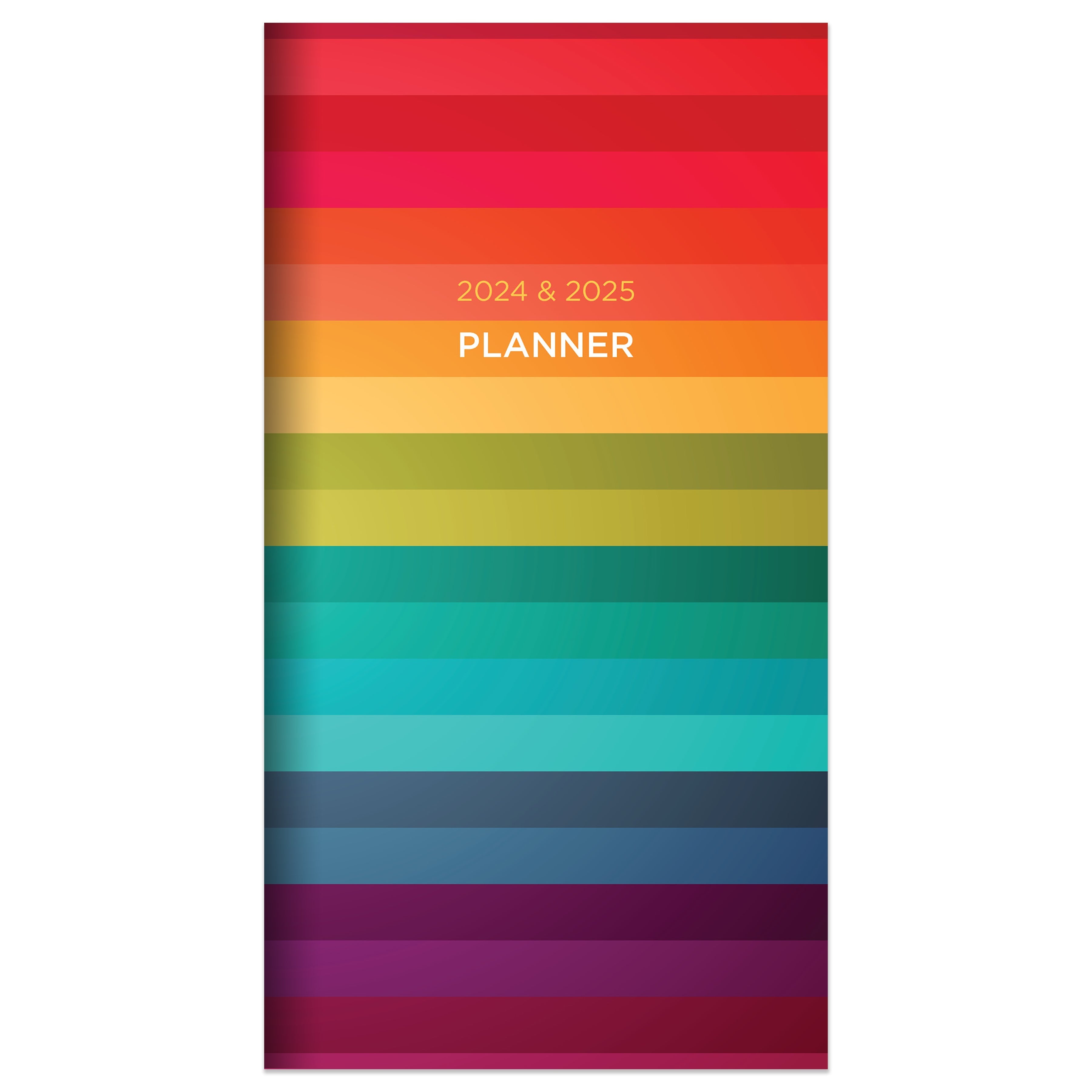 2024-2025 Rainbow Stripe - Small Monthly Pocket Diary/Planner US