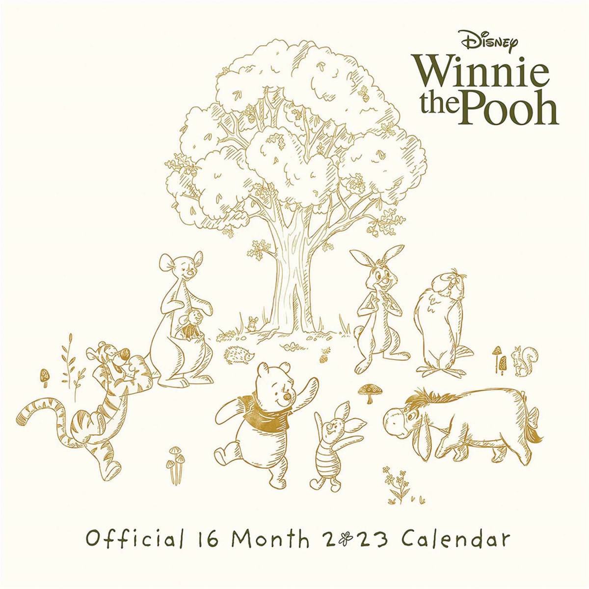 2023 Disney - Winnie the Pooh - Square Wall Calendar