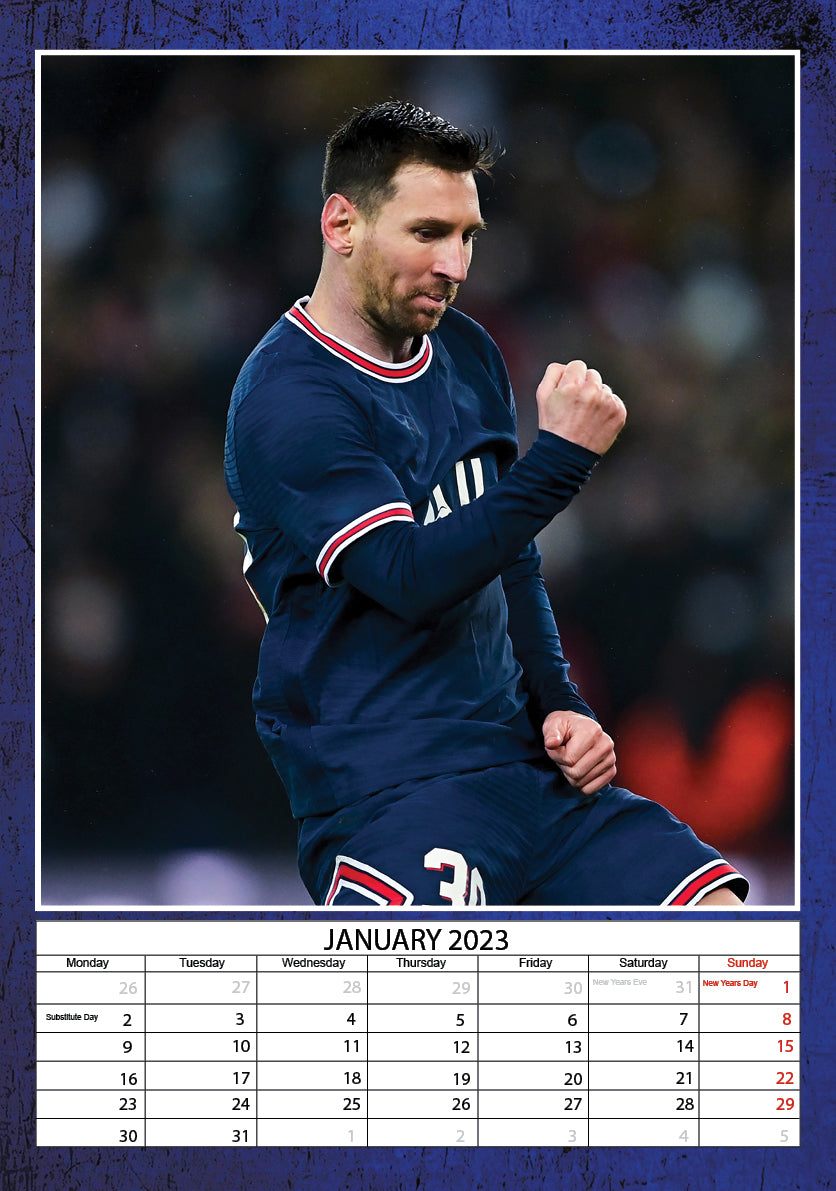 2023 Lionel Messi - A3 Wall Calendar