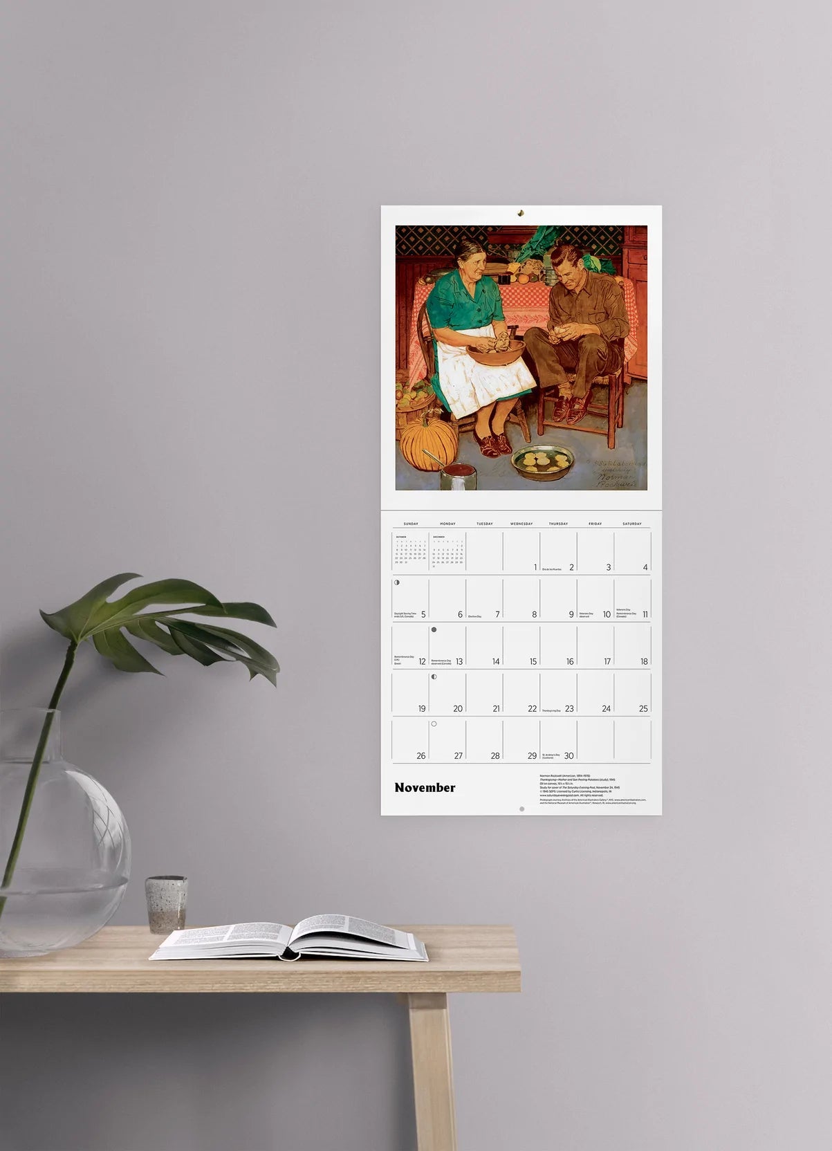 2023 Norman Rockwell: The Saturday Evening Post - Square Wall Calendar