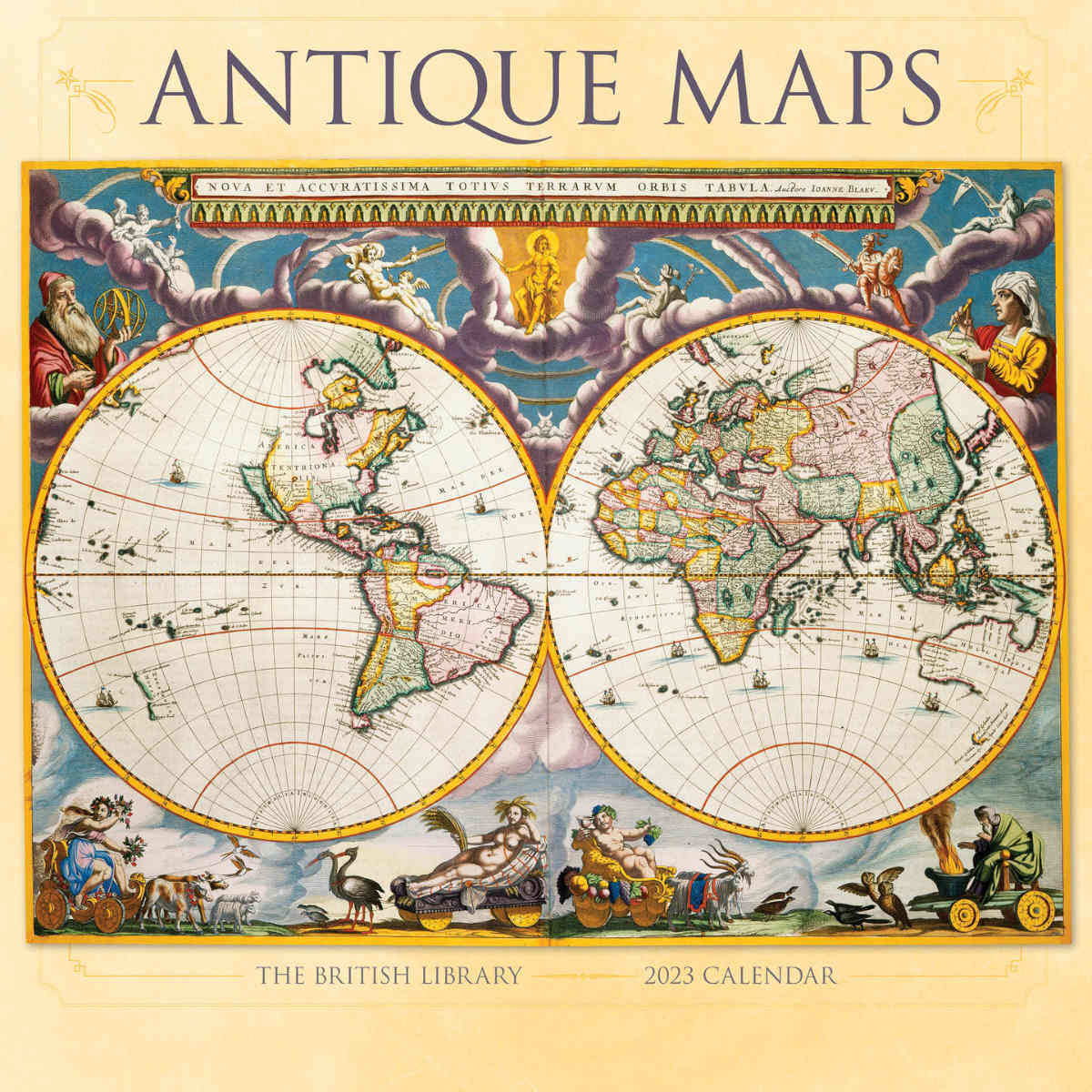 2023 Antique Maps - Square Wall Calendar